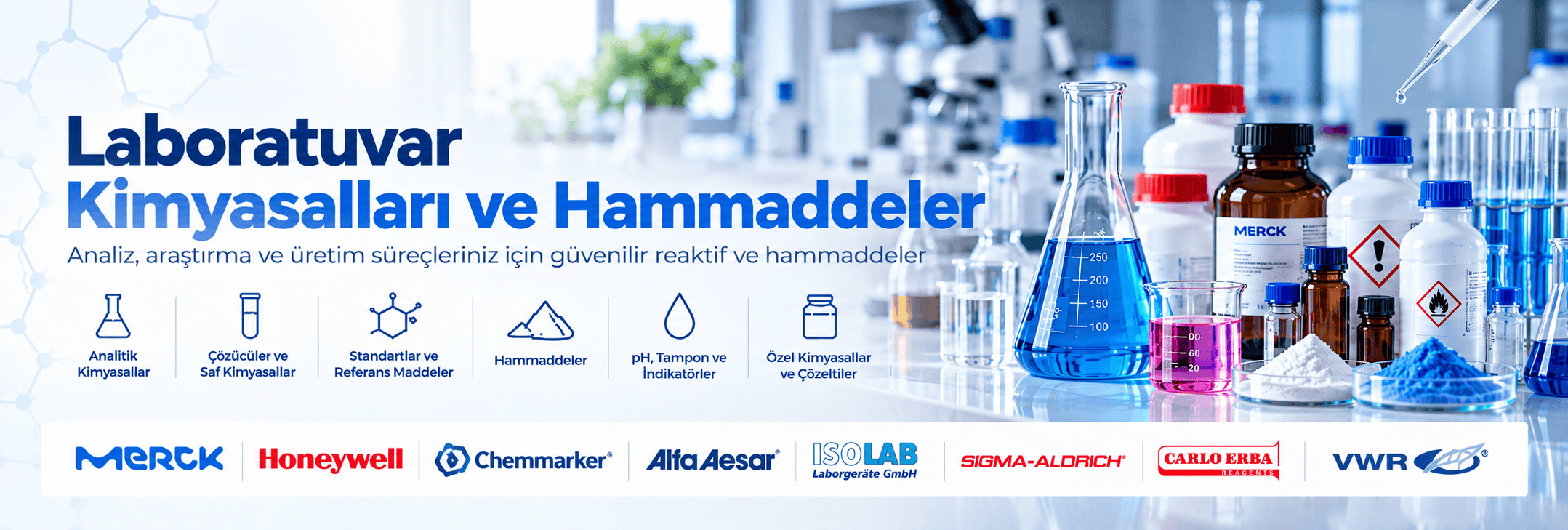 Kimyasallar ve Hammaddeler | AlbedoLab Kimyasallar ve Hammaddeler