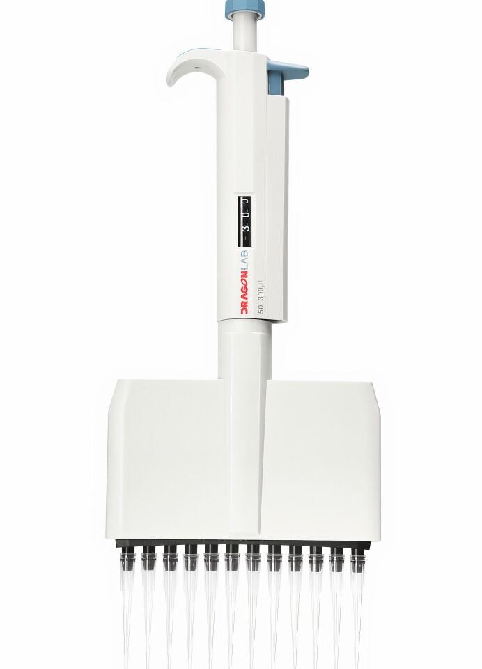 Dlab TopPette 'Oniki Kanallı Ayarlanabilir'  Pipet  50-300ul