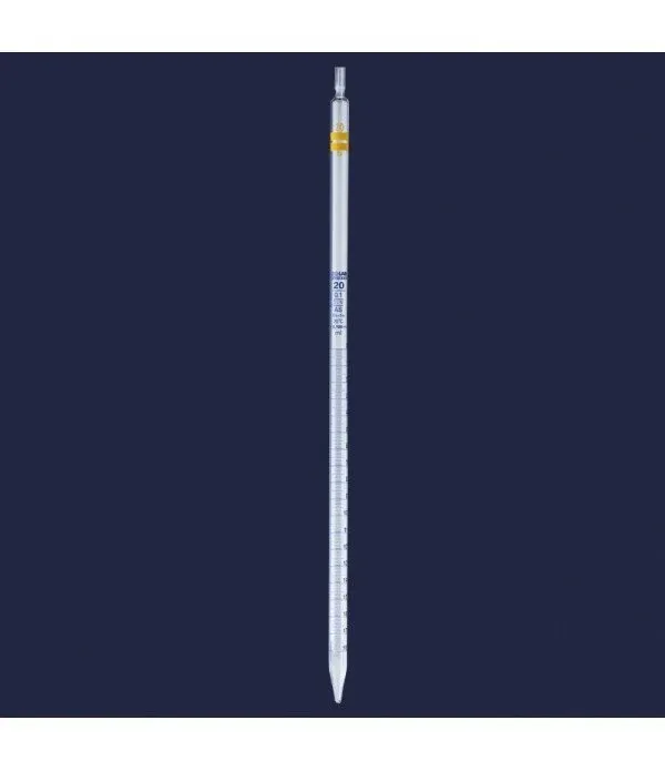 ISOLAB  Pipet - cam - dereceli - AS kalite - grup sertifikalı - mavi skala - 50 ml