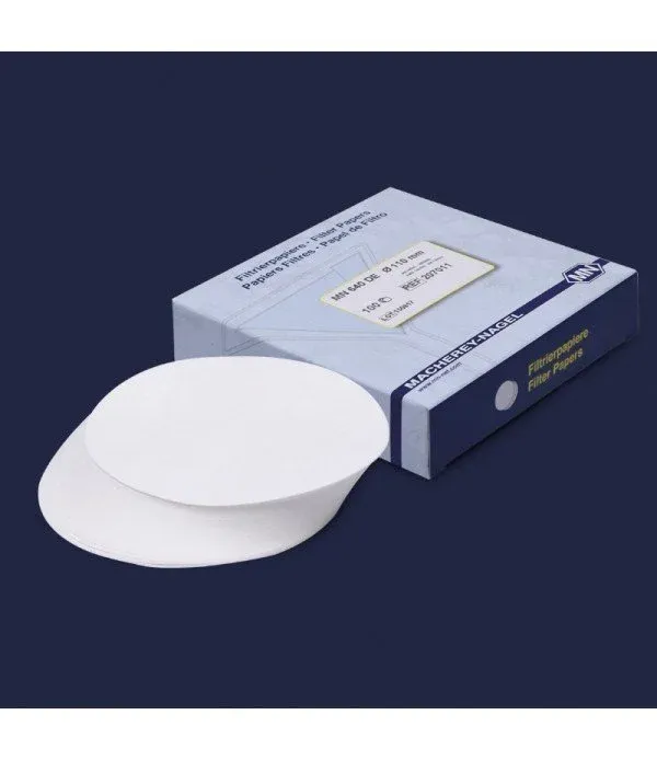 ISOLAB Filtre kağıdı -- kantitatif - M&Nagel - 125 mm - beyaz bant - orta akış hızı