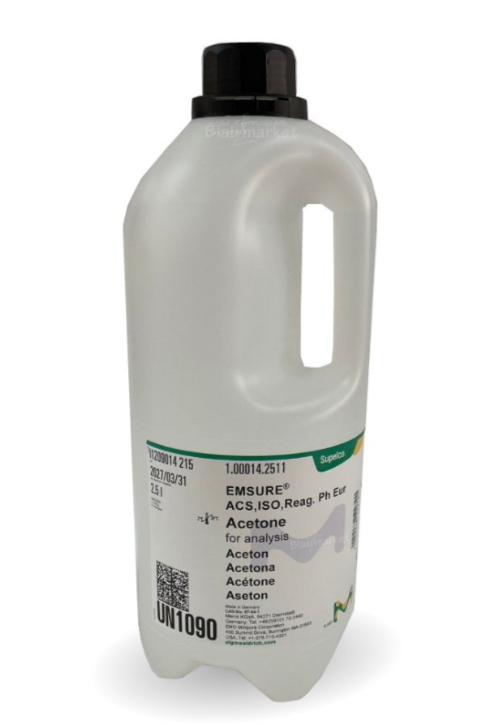 Acetone 
for analysis EMSURE® ACS,ISO,Reag. Ph Eur