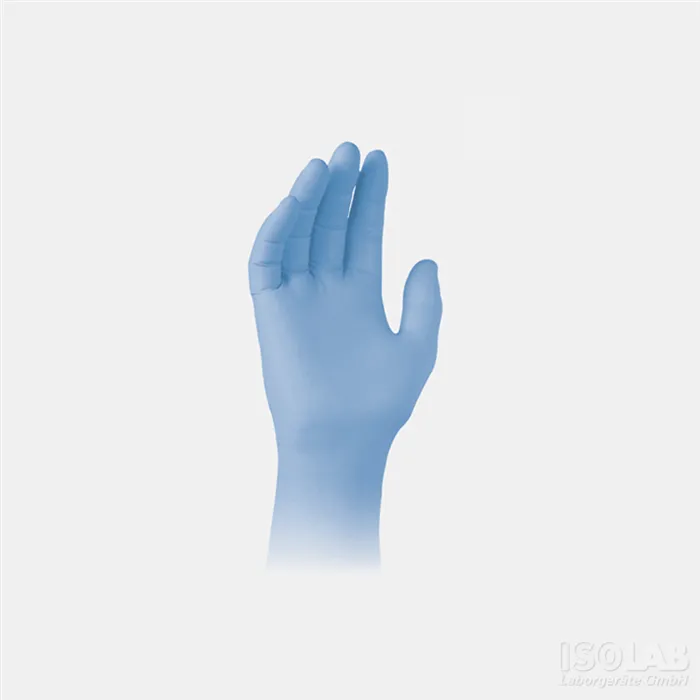 ISOLAB Eldiven - nitril - standart kalınlık - ekstra büyük boy - 100 ad/kutu
