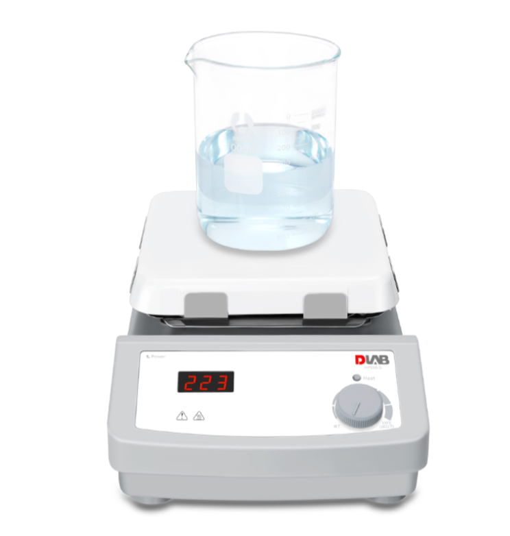 Dlab HP550-S Paket LED Dijital 7'' Kare Ocak Gözü, cam seramik ocak gözü, 550°C'ye kadar ısıtma sıcaklığı + PT1000A + destek kelepçesi