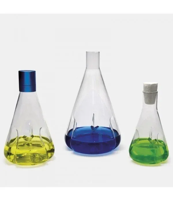 ISOLAB  Erlen - cam - girintili tabanlı - kapaksız - 500 ml