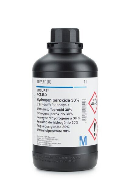 MERCK Hydrogen peroxide 30% (Perhydrol®) for analysis EMSURE® ISO