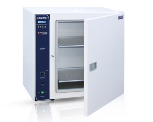 Elektromag M6040 P SS Kuru Hava Sterilizatörü 120 lt. Eloksallı alüminyum iç kabin, PID kontrollü dijital timerli termostat