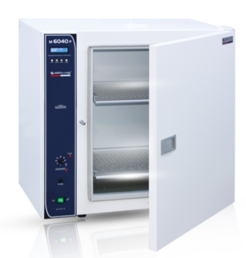 Elektromag M6040 P SS Kuru Hava Sterilizatörü 120 lt. Paslanmaz çelik iç kabin, PID kontrollü dijital timerli termostat, fan motorlu sirkülasyon