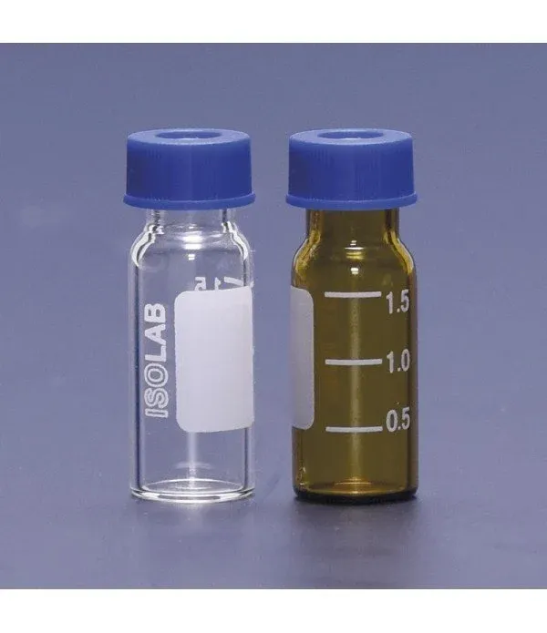 ISOLAB Vial - vida kapak - N9 - 1,5 ml - 11,6 x 32 mm - amber