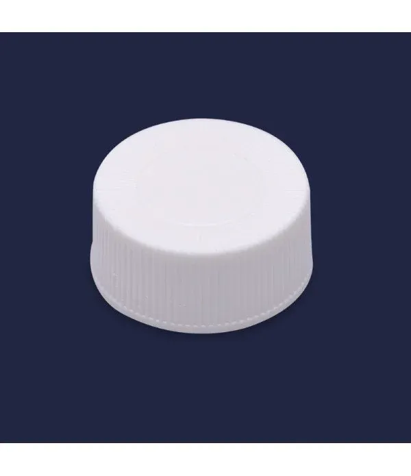 ISOLAB kapak + septa - silikon / PTFE - delikli - N24 vial için
