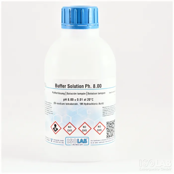 BUFFER SOLUTION PH 8.00 ± 0.01 AT 20°C (DI-SODIUM TETRABORATE, 1M HYDROCHLORIC ACID)