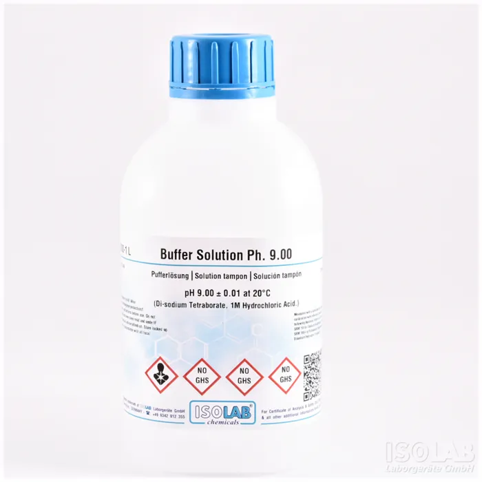 BUFFER SOLUTION PH 9.00 ± 0.01 AT 20°C (DI-SODIUM TETRABORATE, 1M HYDROCHLORIC ACID.)