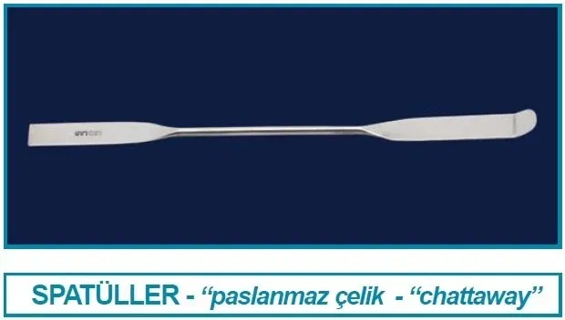 ISOLAB Spatül - paslanmaz çelik - chattaway - 100 mm