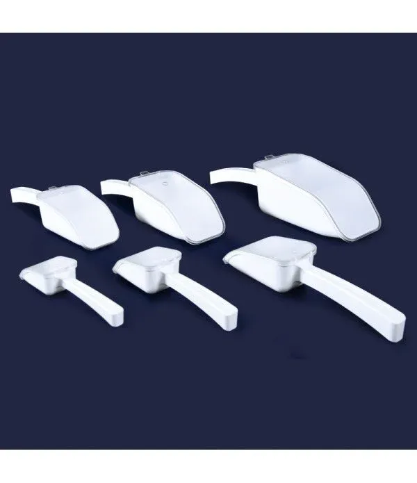 ISOLAB Kürek - P.S - dibi düz - kapaklı - 250 ml - steril - beyaz