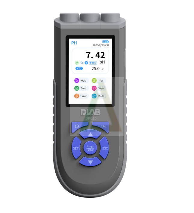 DLAB DPC10 Portatif pH / ORP / İletkenlik / TDS / Tuzluluk ve Sıcaklık Ölçer (-2.000...20.000 pH / 0...2000 mS/cm)