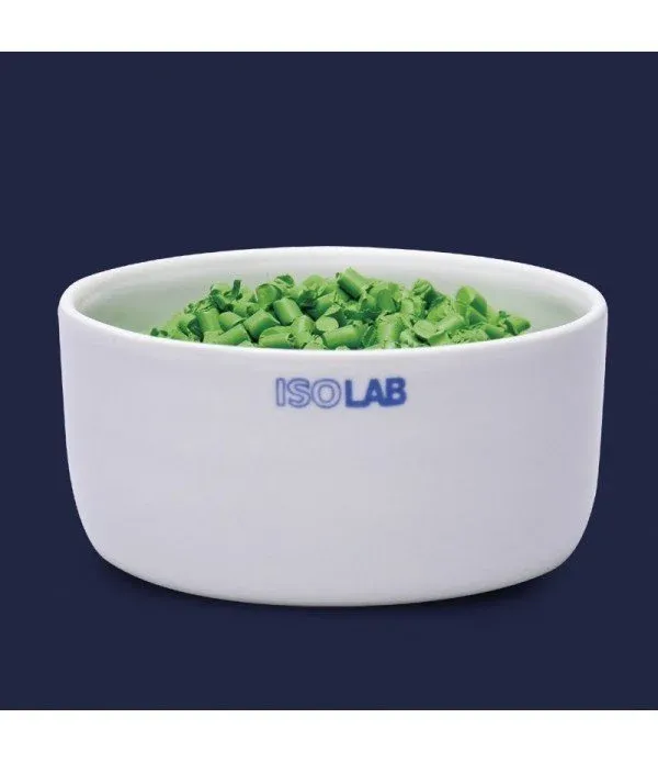 ISOLAB yakma kabı - porselen - silindirik - çap 40 mm