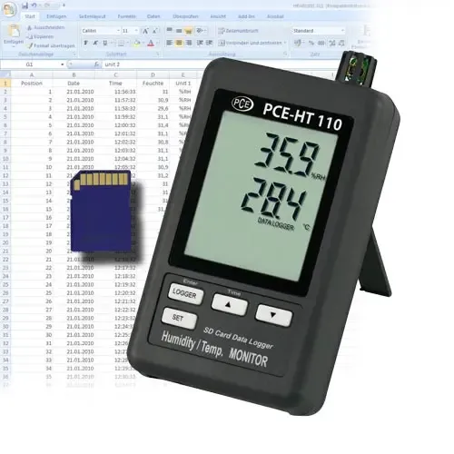 PCE Sıcaklık ve Nem Datalogger