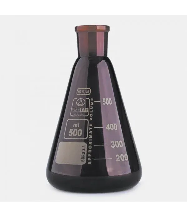 ISOLAB  Erlen - cam - şilifli - amber - 1000 ml - NS29/32